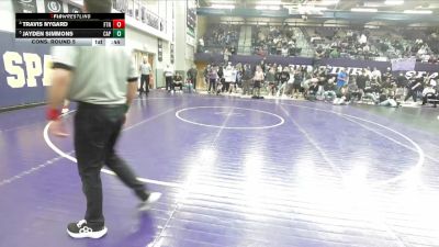 132 lbs Cons. Round 5 - Jayden Simmons, Helena Capital vs Travis Nygard, Frenchtown