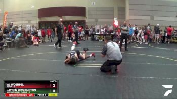 85 lbs Semis & 1st Wrestleback (8 Team) - AJ Woerpel, POWA vs Jayden Washington, Untouchables Purple