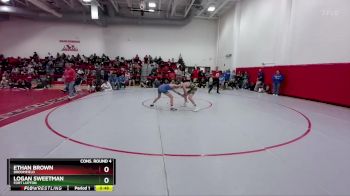 120 lbs Cons. Round 4 - Ethan Brown, Broomfield vs Logan Sweetman, Fort Lupton