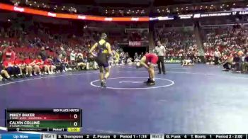 145 lbs Finals (1st & 3rd) - Calvin Collins, 5-Logan-Magnolia vs Mikey Baker, 3-West Sioux, Hawarden