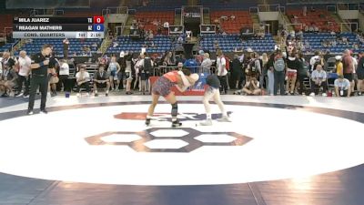 120 lbs Cons. Quarters - Mila Juarez, Texas vs Reagan Mathers, Arizona
