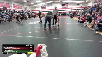 40 lbs Round 4 - Owen Kelly, Sedalia Youth Wrestling vs Chaz Hartman, Carrollton Youth Wrestling