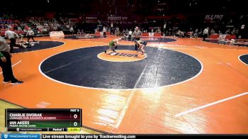 1A 113 lbs Champ. Round 1 - Charlie Dvorak, LaGrange Park (Nazareth Academy) vs Ian Akers, Peoria (Notre Dame)