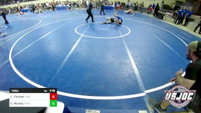 119 lbs Round Of 32 - LANDON Farmer, Lions Wrestling Academy vs Esteban Munoz, TNTWC