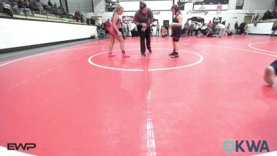 88-93 lbs Rr Rnd 3 - Audrey Hembree, Wyandotte Youth Wrestling vs Karsyn Hockett, Caney Valley Wrestling