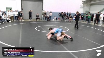 152 lbs Round 3 - Michael Dickinson, Soldotna Whalers Wrestling Club vs Zane Gerlach, Avalanche Wrestling Association