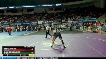 D 1 157 lbs Cons. Round 4 - Dane Schumacher, St. Paul`s vs Neimiah White, Acadiana