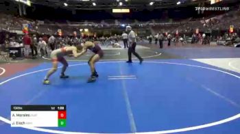 132 lbs Quarterfinal - Abel Morales, Unattached vs Jager Eisch, Askren Wrestling Academy