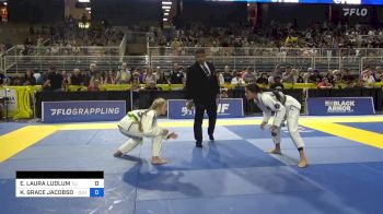 EMMA LAURA LUDLUM vs KATHERINE GRACE JACOBSON 2024 Pan Kids Jiu-Jitsu IBJJF Championship