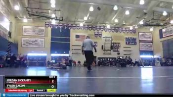 106 lbs Quarterfinal - Tyler Bacon, Ellensburg vs Jordan Mckamey, Clarkston