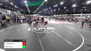 130 lbs Quarterfinal - Avery Fitzgerald, Red Wave WC vs Paisley Morrison, Silverback WC