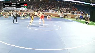 D3-215 lbs Champ. Round 1 - Calvin Marshall, Ogemaw Heights HS vs Barrett Spitzley, Portland