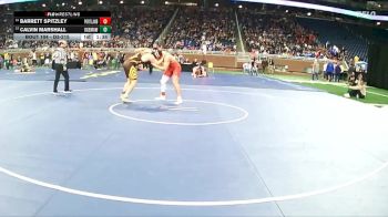 D3-215 lbs Champ. Round 1 - Calvin Marshall, Ogemaw Heights HS vs Barrett Spitzley, Portland