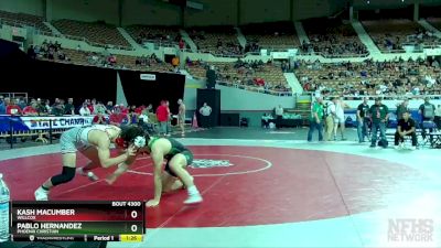 D4-175 lbs Semifinal - Pablo Hernandez, Phoenix Christian vs Kash Macumber, Willcox