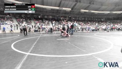 46 lbs Round Of 64 - Linkin Watts, Locust Grove Youth Wrestling vs Bear Goombi, Shelton Wrestling Academy