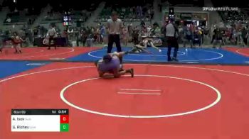 98 lbs Consolation - Andrew Isek, Black Fox Elite vs Gunner Richey, Vian Wrestling Club