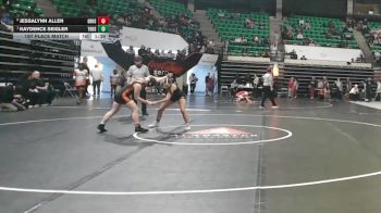 6-7A 114 1st Place Match - Kaydence Seigler, Thompson HS vs Jessalynn Allen, Grissom HS