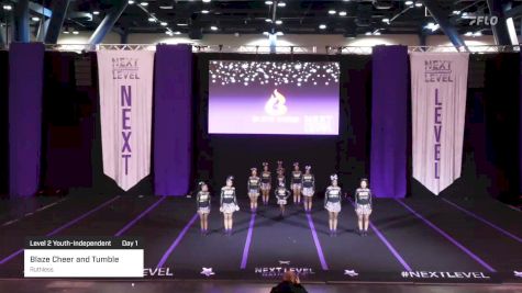 Blaze Cheer and Tumble - Ruthless [2023 Level 2 Youth-Independent Day 1] 2023 Next Level Nationals-Houston