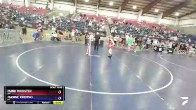 77 lbs Champ. Round 1 - Mark Wurster, OH vs Maxine Kremski, MI