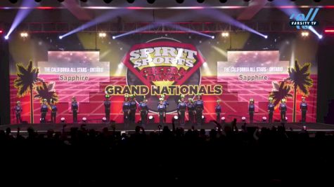 The California All Stars - Ontario - Sapphire [2024 L1 Youth - Medium Day 2] 2024 Spirit Sports Grand Nationals