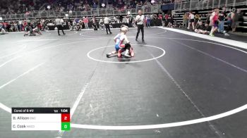 92 lbs Consi Of 8 #2 - Bo Allison, Bulls vs Chase Cook, Macon Youth Wrestling