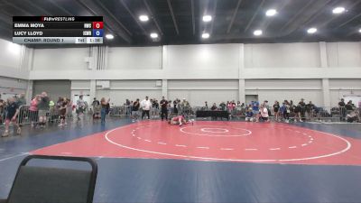 105 lbs Champ. Round 1 - Emma Moya, Heatwave Wrestling Club vs Lucy Lloyd, Icon Wrestling