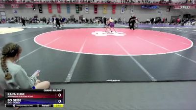 160 A Champ. Round 1 - Kara Kuge, Wisconsin-Stevens Point vs Bo Geibe, UNATTACHED