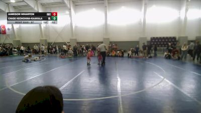87 lbs Champ. Round 1 - Chase Keohohina-Kaaikala, SYRACUSE vs Jameson Wharton, Bear River
