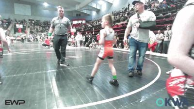 60 lbs Round Of 16 - Grayson Mackey, Skiatook Youth Wrestling vs Layne Lawson, Coweta Tiger Wrestling