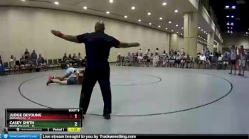 132 lbs Quarters & Wb (16 Team) - Casey Smith, Brawlers Elite vs Judge Deyoung, Brevard FCA