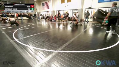 119 lbs Final - Rye Davis, Honey Badgers Wrestling Club vs Cordeus Wahl, Bristow Elementary Wrestling Club