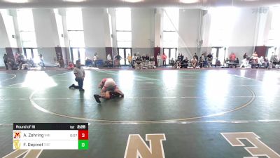 133 lbs Round Of 16 - Austin Zehring, Virginia Military Institute - UNATT vs Frank Depinet, Tiffin