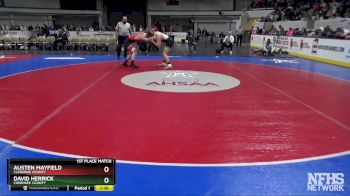 1A-4A 138 1st Place Match - David Herrick, Cherokee County vs Austen Mayfield, Cleburne County