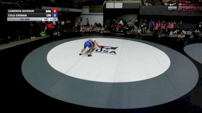 132 lbs Cameron Jackson, MDWA - Mount Diablo Wrestling Association vs Cole Cronan, SJWA - San Joaquin Wrestling Association
