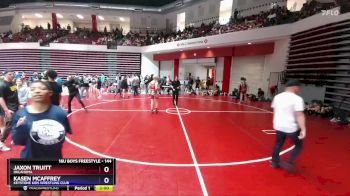 144 lbs Champ. Round 2 - Jaxon Truitt, Oklahoma vs Kasen McAffrey, Keystone Kids Wrestling Club