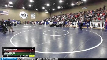 132 lbs Cons. Round 2 - Fabian Segura, Farmersville vs Julian Solis, Calvary Chapel