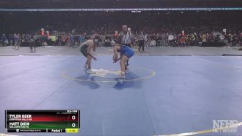 D3-144 lbs Quarterfinal - Tyler Geer, Chippewa Hills HS vs Matt Dion, Williamston HS