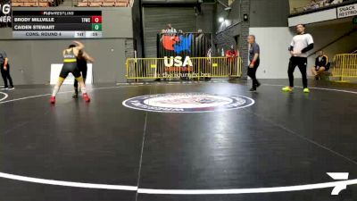 Schoolboys - 140 lbs Cons. Round 4 - Brody Millville, Top Fueler Wrestling Club vs Caiden Stewart