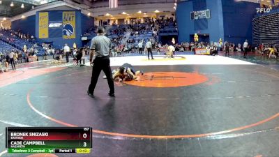 157 lbs Cons. Round 3 - Cade Campbell, Nazareth vs Bronek Snizaski, Eastside