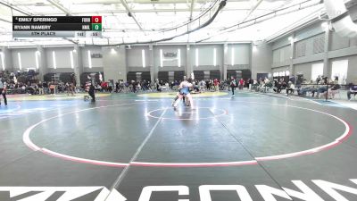 152 lbs 5th Place - Emily Speringo, Foran vs Ryann Ramery, New Milford