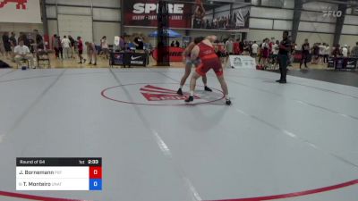 86 kg Round Of 64 - Jacob Bornemann, PSF Wrestling Academy vs Tye Monteiro, Unattached