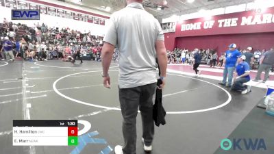 80 lbs Semifinal - Harding Hamilton, Cowboy Wrestling Club vs Emmett Marr, Newkirk Takedown Club