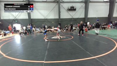 Junior Boys FS - 120 lbs Champ. Round 2 - Carson Leonard, ID vs Koa DeLoach, FL