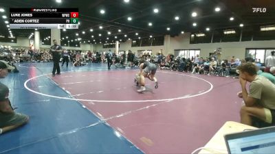 132 lbs Quarterfinal - Aden Cortez, Pace HS vs Luke Jones, Wolf Pack Wrestling Club