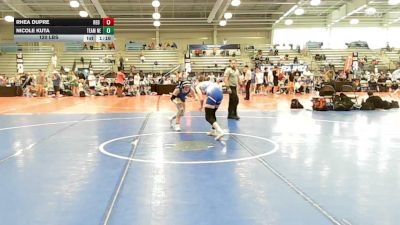 120 lbs Rr Rnd 1 - Rhea Dupre, Red Zone - HSG vs Nicole Kuta, Nebraska Blue - HSG