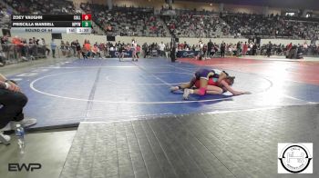 101 lbs Round Of 64 - Zoey Vaughn, Collinsville Junior High vs Priscilla Mansell, Mannford Pirate Youth Wrestling