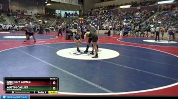 5A 157 lbs Semifinal - Austin Callies, Mountain Home vs Anthony Gomez, Searcy