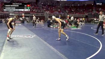 3A-120 lbs Quarterfinal - Zander Manz, Lewis Central vs Chase Watkinson, Prairie, Cedar Rapids