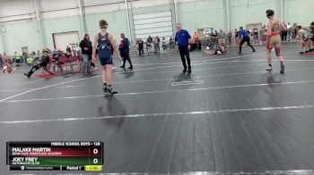 128 lbs Quarterfinal - Malakii Martin, Bear Cave Wrestling Academy vs Joey Frey, Anthracite Elite