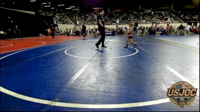 61 lbs Consi Of 8 #2 - Gabriel Ortega, CacheWrestlingClub vs Creed Williams, Harrah Little League Wrestling